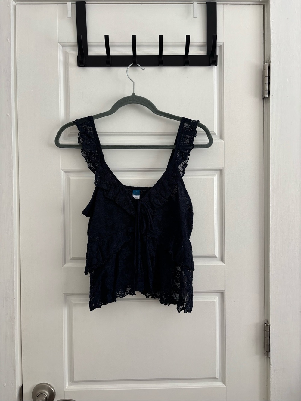 Old Navy Navy Lace Tie-Front Camisole